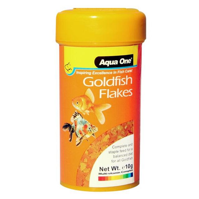 aqua one goldfish flake food - cradle coast pet & aquarium