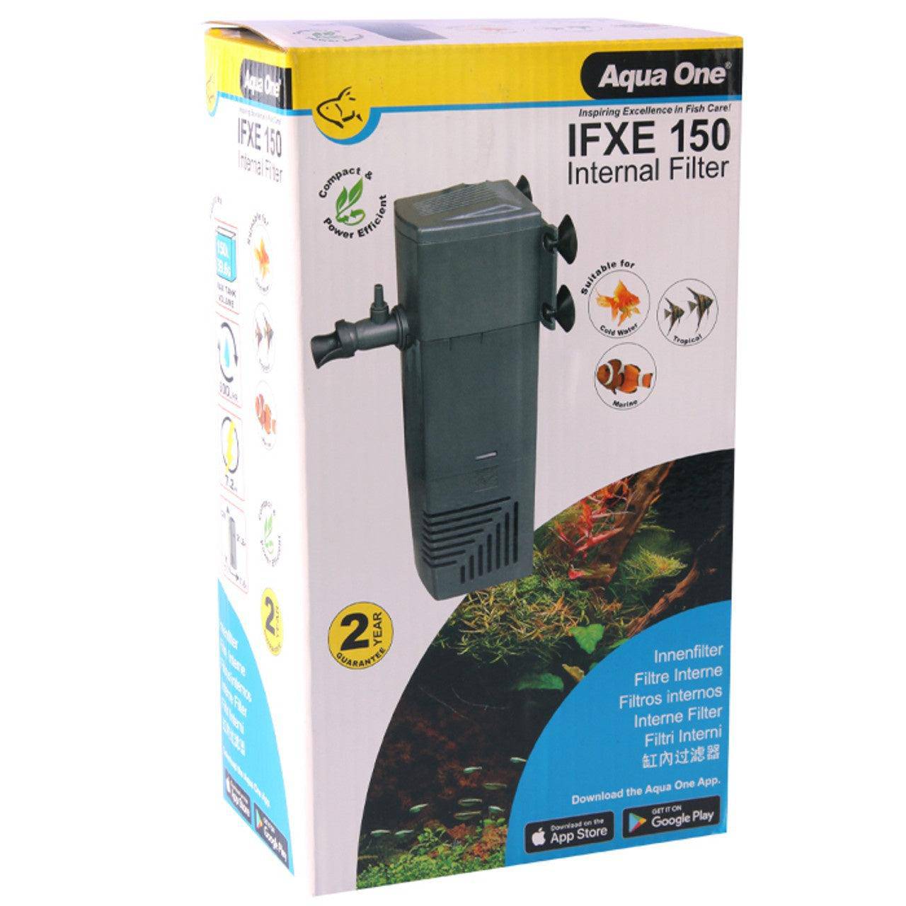 aqua one ifxe 150 internal filter 600l/h - cradle coast pet & aquarium