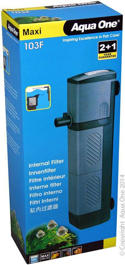 aqua one maxi 103f internal filter 960lh - cradle coast pet & aquarium