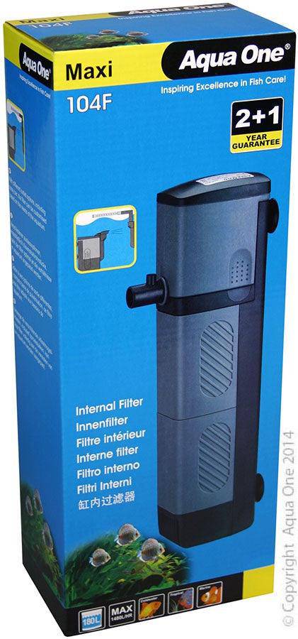 aqua one maxi 104f internal filter 1480l/h - cradle coast pet & aquarium