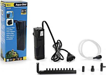 aqua one mini 300f internal filter 150l/h - cradle coast pet & aquarium