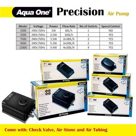 aqua one precision 1500 air pump - cradle coast pet & aquarium