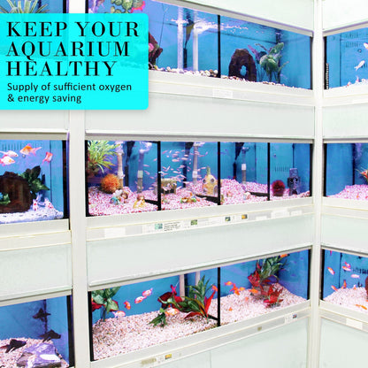 Dynamic Power | Aquarium Air Pump Oxygen Hydroponic 12 Outlet 4500L/H 65W | Cradle Coast Pet & Aquarium