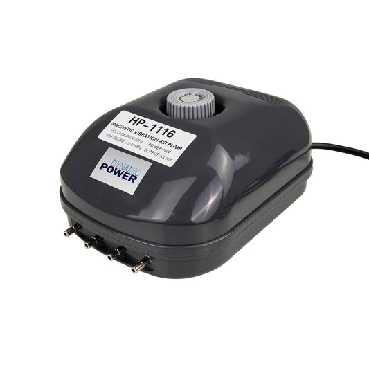Dynamic Power | Aquarium Air Pump Oxygen Hydroponic 4 Outlet 360L/H 13W | Cradle Coast Pet & Aquarium