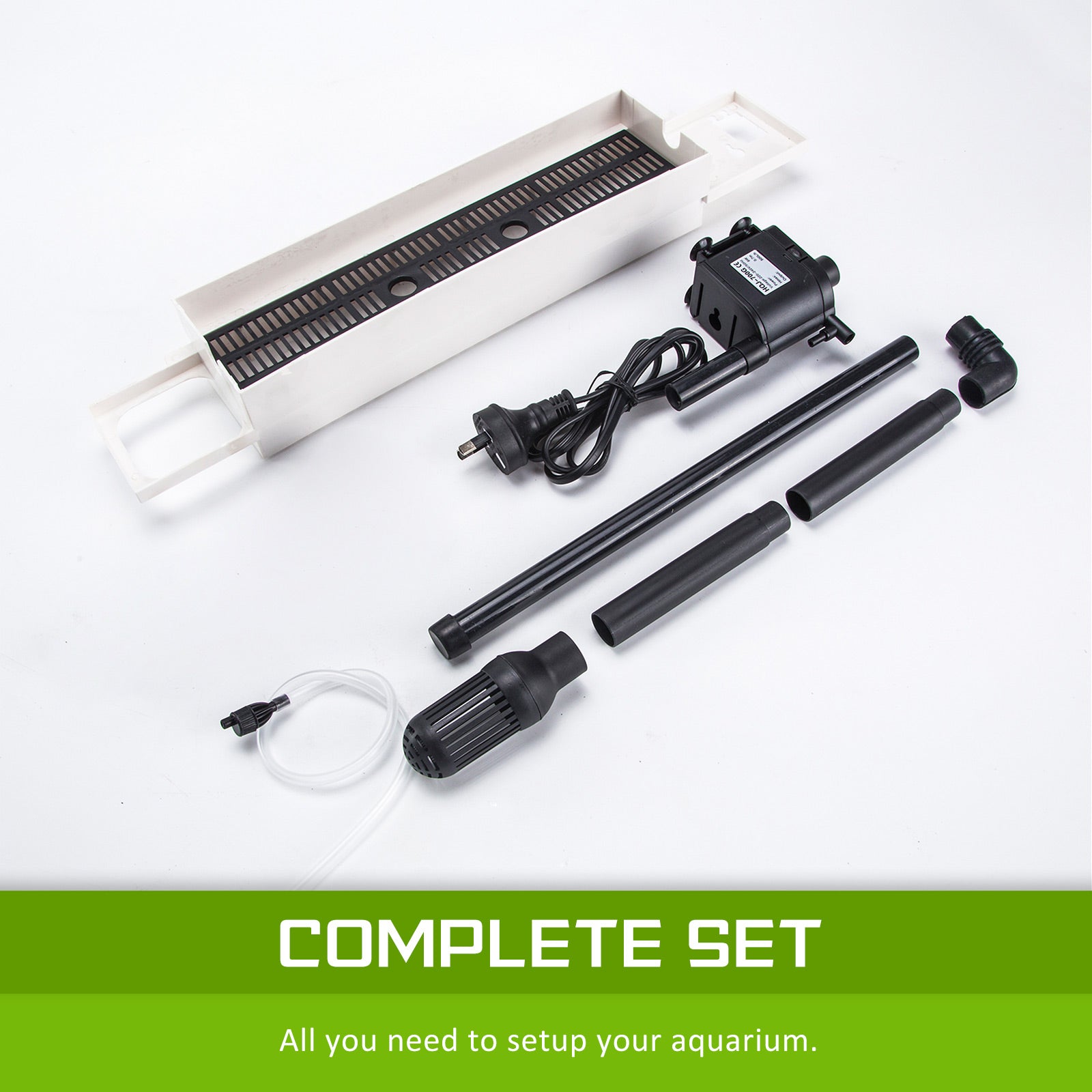 Dynamic Power | Aquarium Curved Glass RGB LED Fish Tank Set Filter Pump 52L | Cradle Coast Pet & Aquarium
