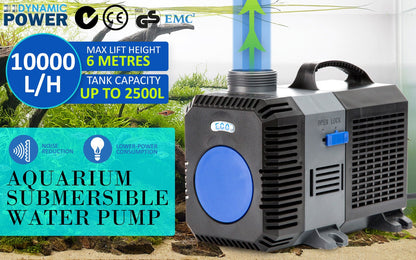 Dynamic Power | Aquarium Submersible Pond Water Pump 10000L/H | Cradle Coast Pet & Aquarium