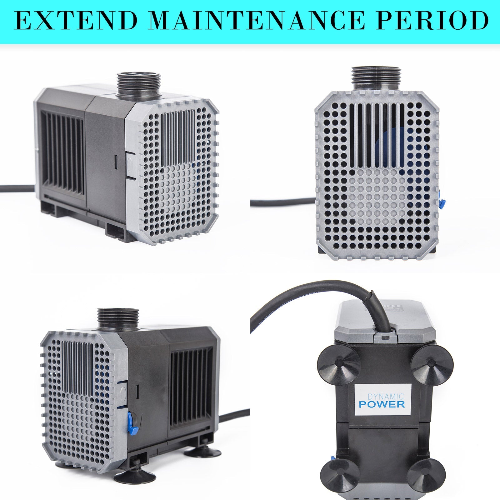 Dynamic Power | Aquarium Submersible Pond Water Pump 3000L/H 55W 3m | Cradle Coast Pet & Aquarium