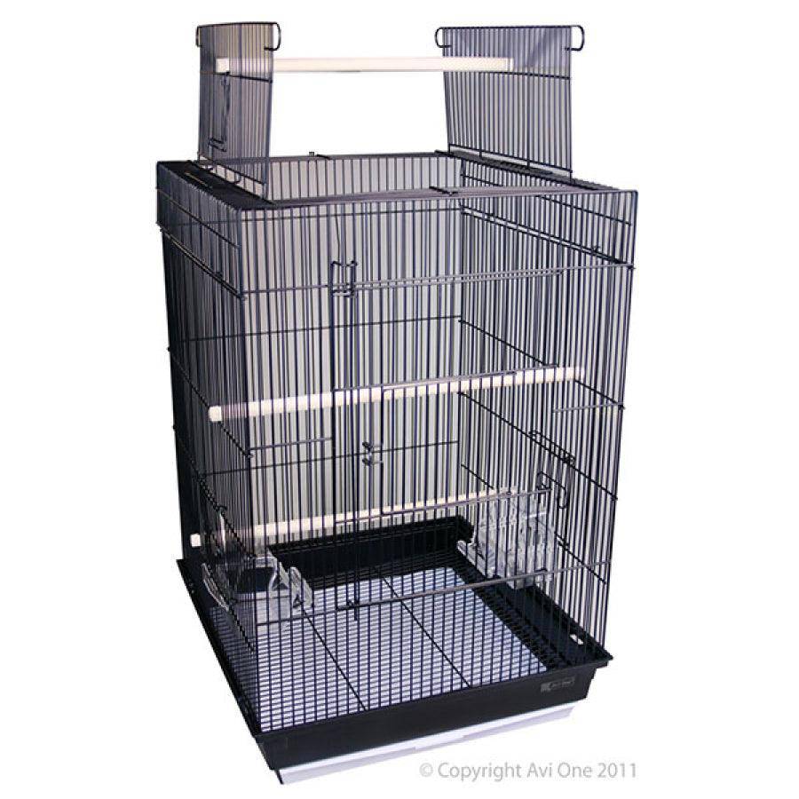 avi one 400aop square bird cage - cradle coast pet & aquarium