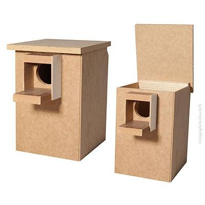 avi one lovebird nest box - cradle coast pet & aquarium