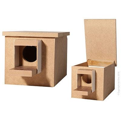 avi one wooden budgie nest box - cradle coast pet & aquarium