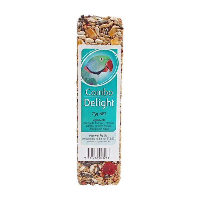 avian delights combo treat - 75g - cradle coast pet & aquarium