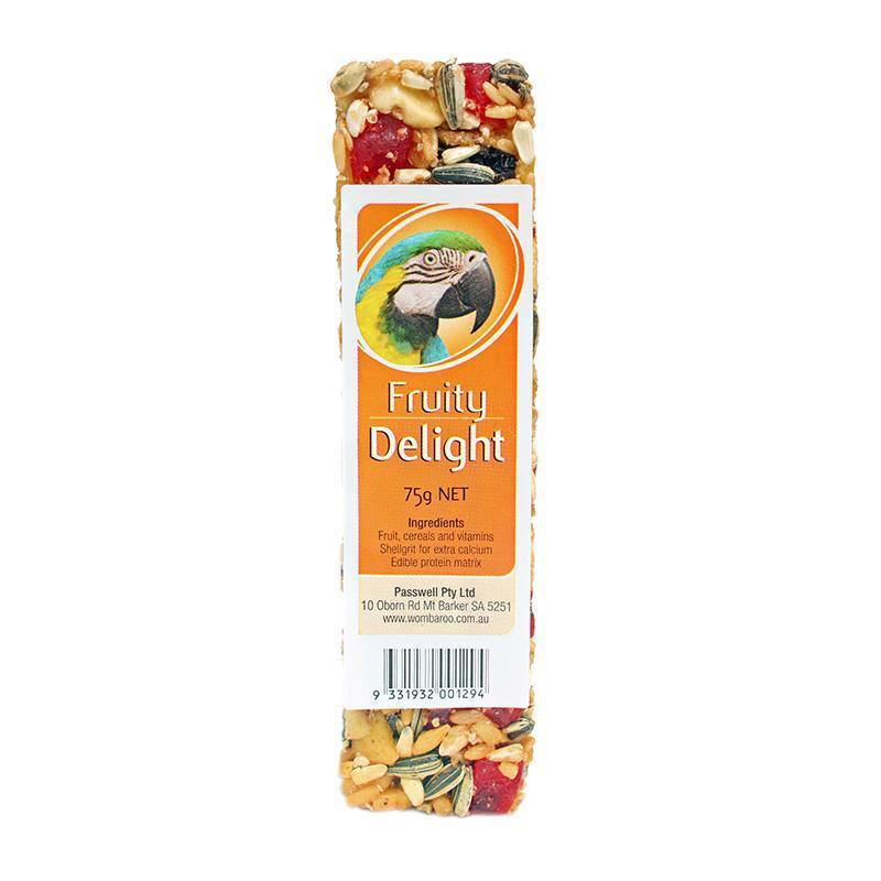 avian delights fruity treat - 75g - cradle coast pet & aquarium