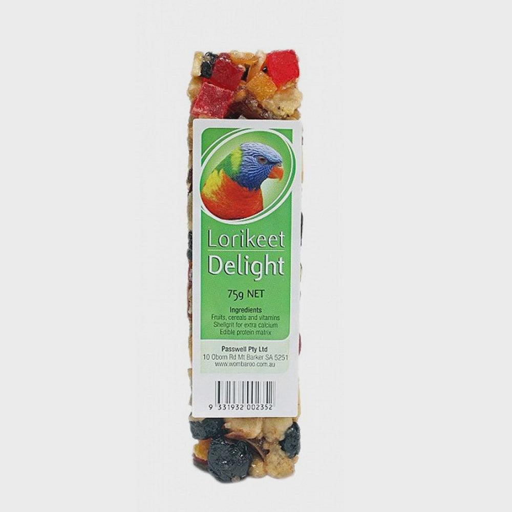 avian delights lorikeet treat - 75g - cradle coast pet & aquarium