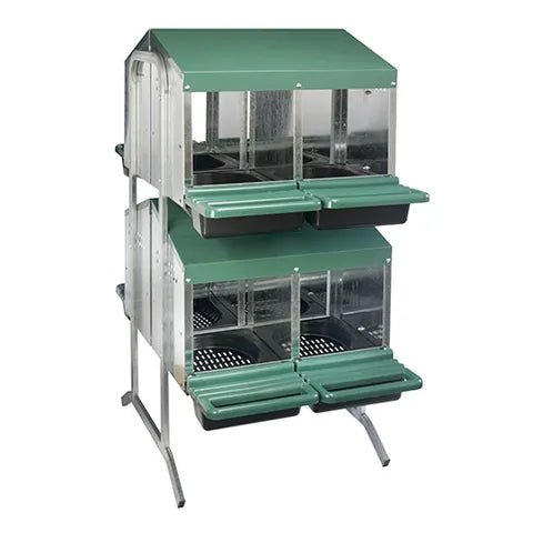 Bainbridge|Bainbridge 8 Hole Battery Nest Box with Legs - Double Row, Double Sided|Cradle Coast Pet & Aquarium