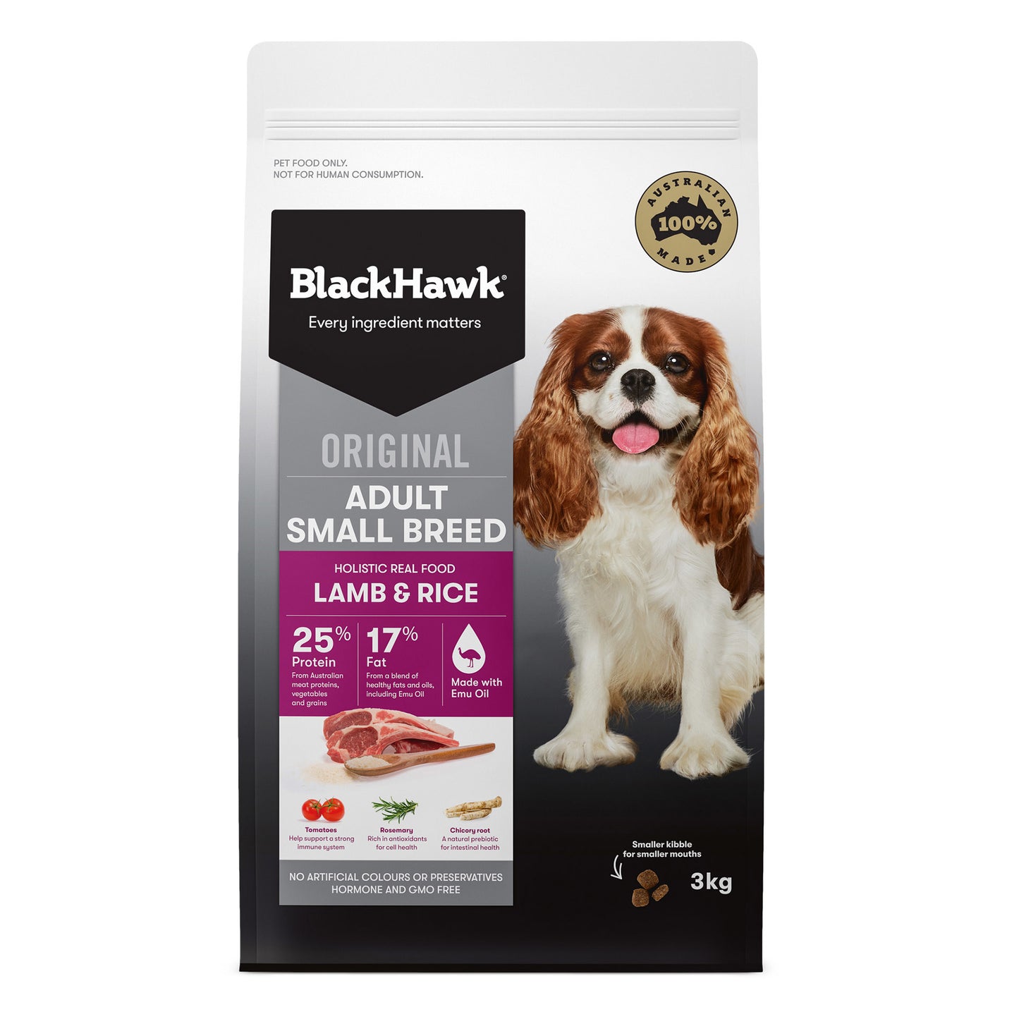 black hawk small breed lamb dry dog food