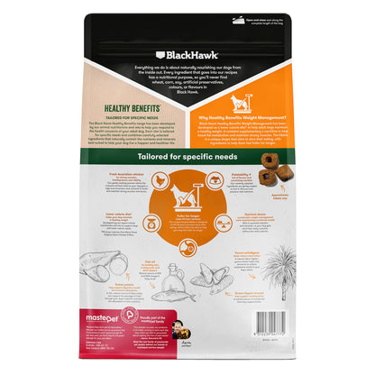 Black Hawk Adult Healthy Benefits Weight Management Dry Dog Food