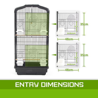 Paw Mate | Bird Cage Parrot Aviary 2IN1 Design VEER 92cm | Cradle Coast Pet & Aquarium