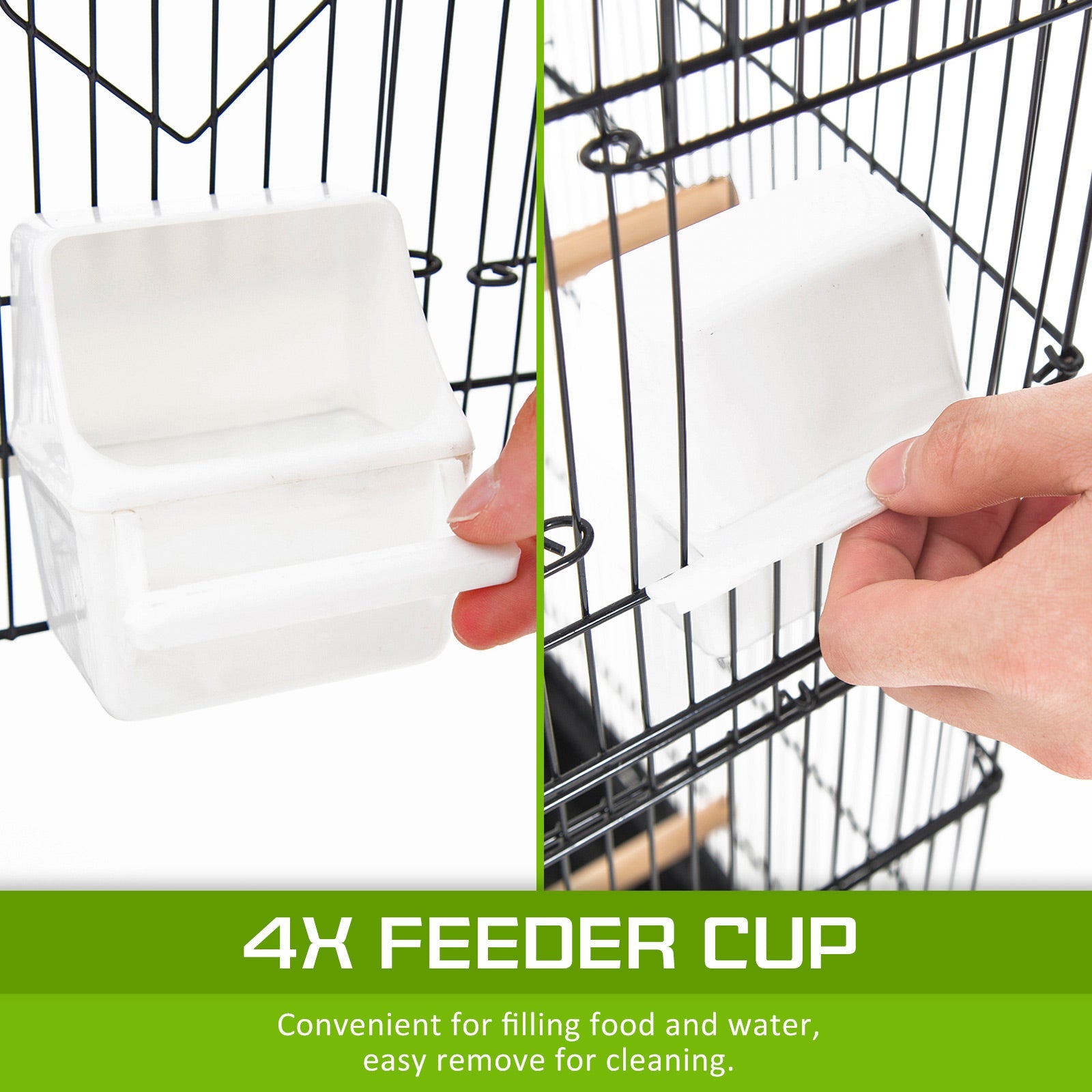 Paw Mate | Bird Cage Parrot Aviary 2IN1 Design VEER 92cm | Cradle Coast Pet & Aquarium