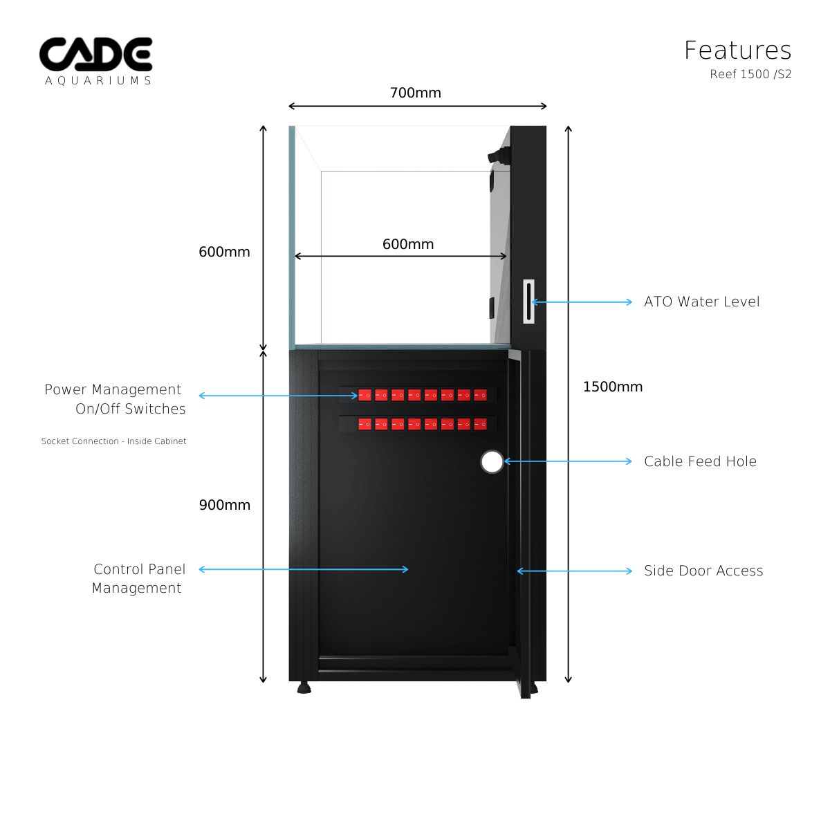 cade pro reef s2 1500 - cradle coast pet & aquarium