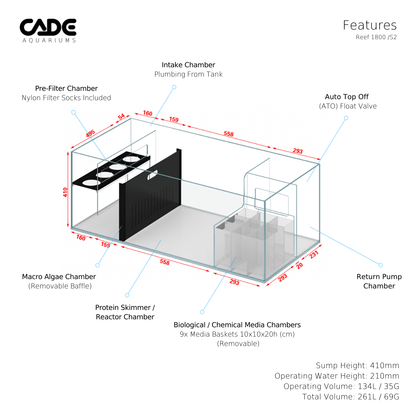 Cade Pro Reef S2 1800 - Cradle Coast Pet & Aquarium