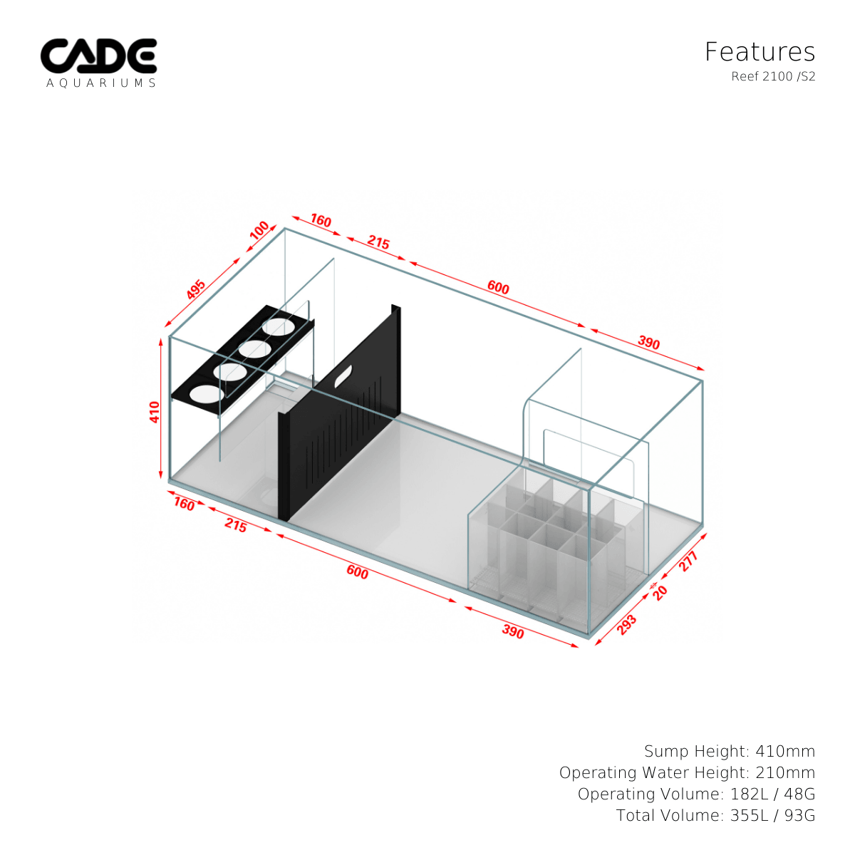 cade pro reef s2 2100 - cradle coast pet & aquarium