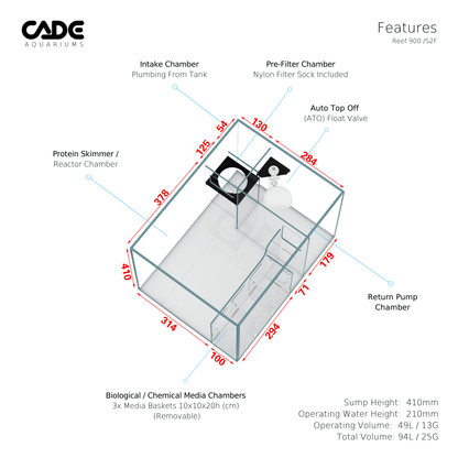 Cade Pro Reef S2/F 900 - Cradle Coast Pet & Aquarium