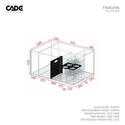 Cade Pro Reef S2/P 1500 - Cradle Coast Pet & Aquarium