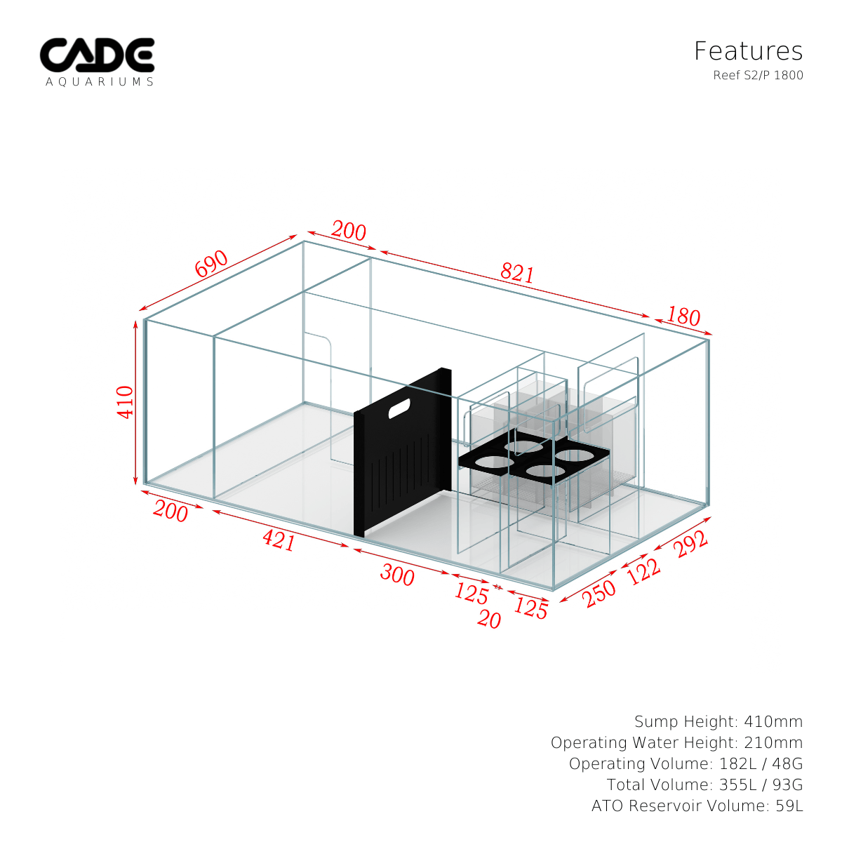 cade pro reef s2/p 1800 - cradle coast pet & aquarium