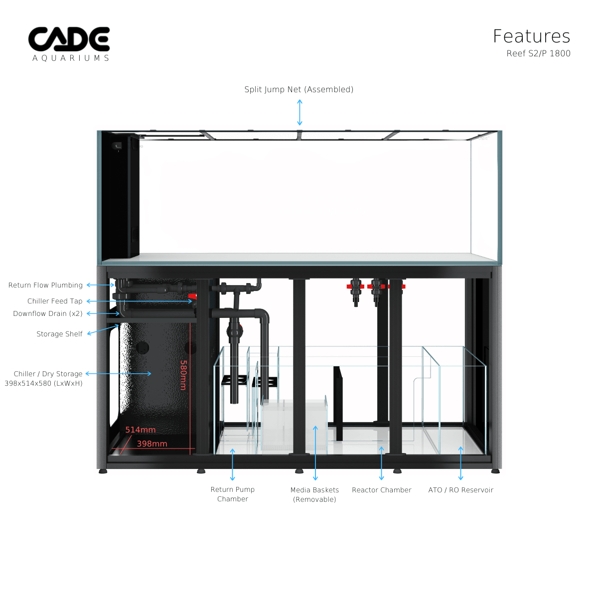 cade pro reef s2/p 1800 - cradle coast pet & aquarium