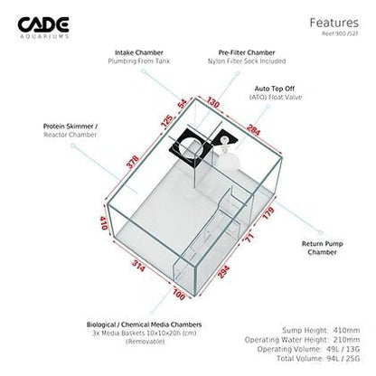 Cade Aquariums|Cade Pro Reef S2/F 900|Cradle Coast Pet & Aquarium