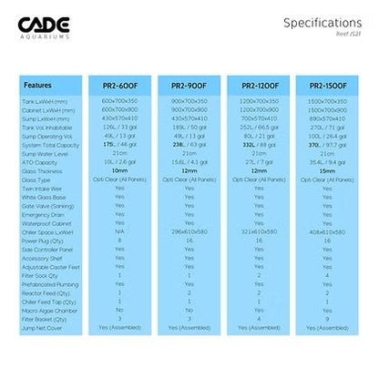 Cade Aquariums|Cade Pro Reef S2/F 900|Cradle Coast Pet & Aquarium