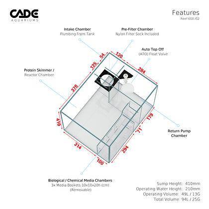 cade reef s2 600 - cradle coast pet & aquarium