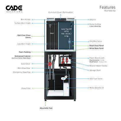 cade reef s2 600 - cradle coast pet & aquarium