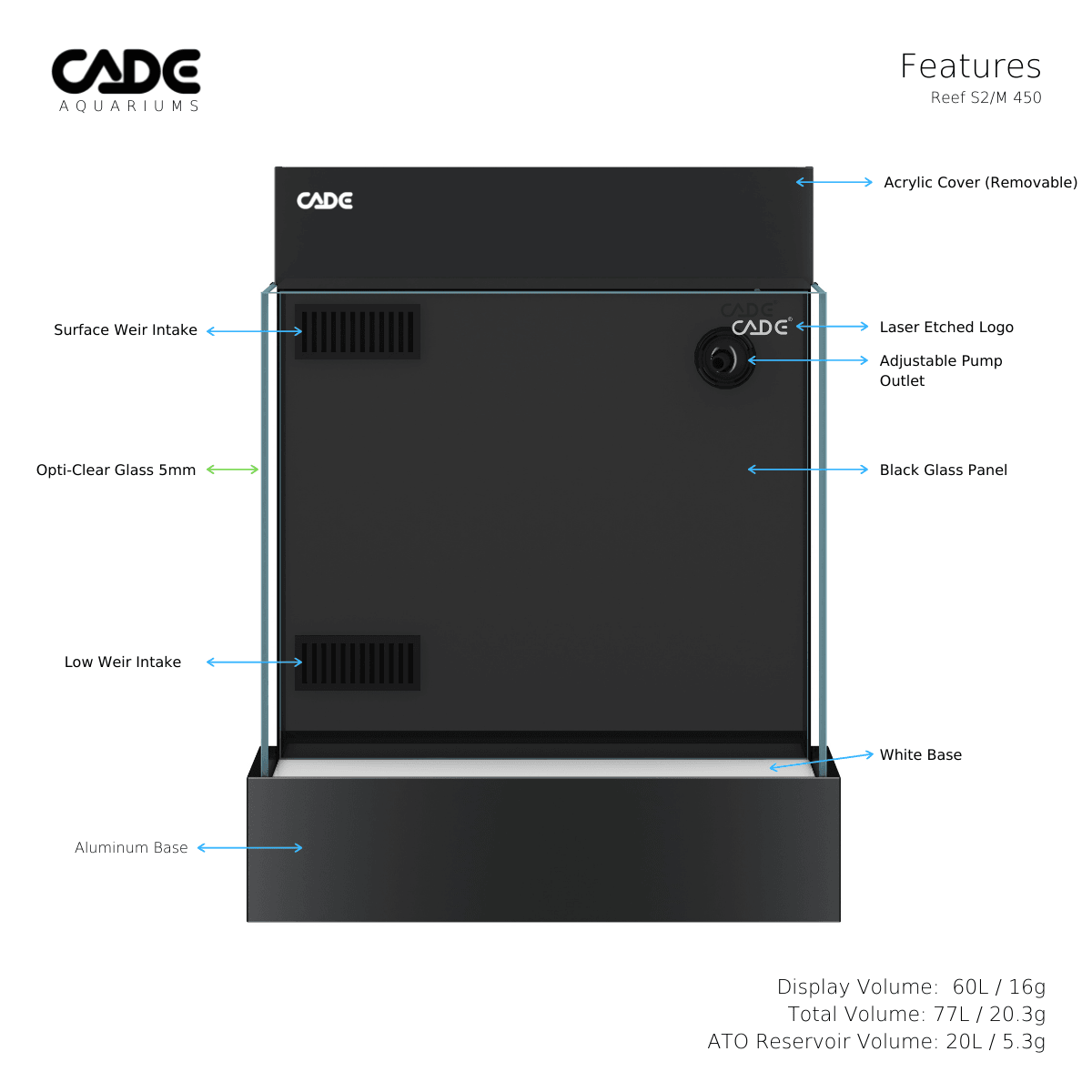 cade reef s2 desktop mini - cradle coast pet & aquarium