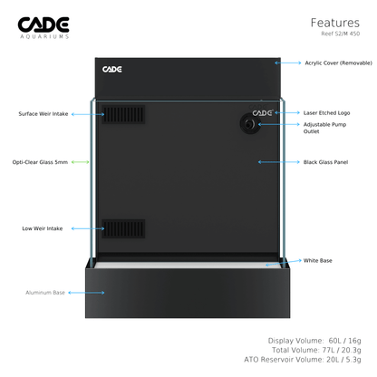 Cade Reef S2 Desktop Mini - Cradle Coast Pet & Aquarium