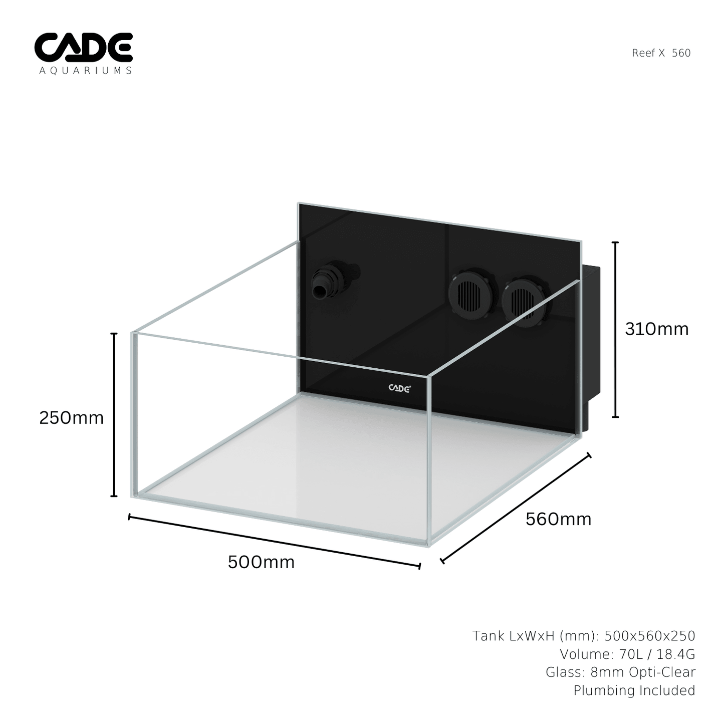 cade reef x expansion system 560 - cradle coast pet & aquarium