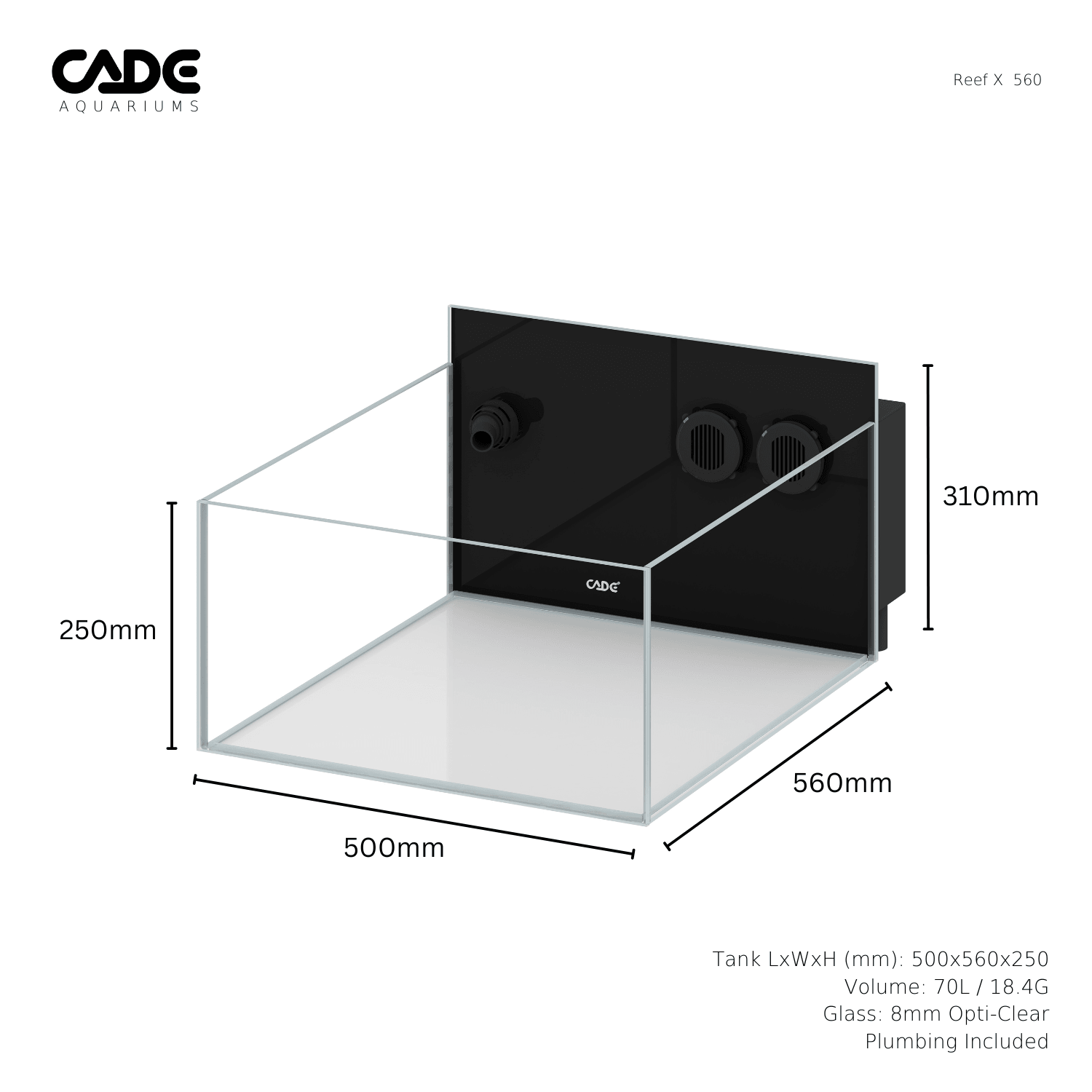 Cade Reef X Expansion System 560 - Cradle Coast Pet & Aquarium