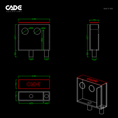 Cade Reef X Expansion System 560 - Cradle Coast Pet & Aquarium