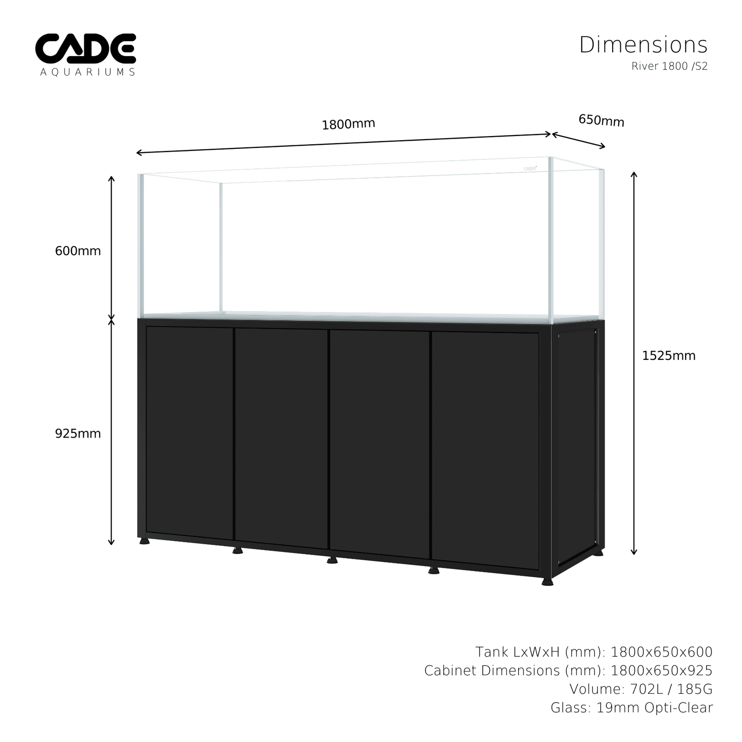 cade river s2 1800 - cradle coast pet & aquarium