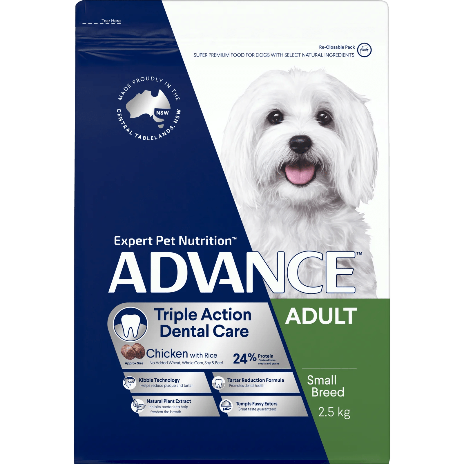 Advance|Dental Care Triple Action Small Breed Chicken with Rice Dry Dog Food|Cradle Coast Pet & Aquarium