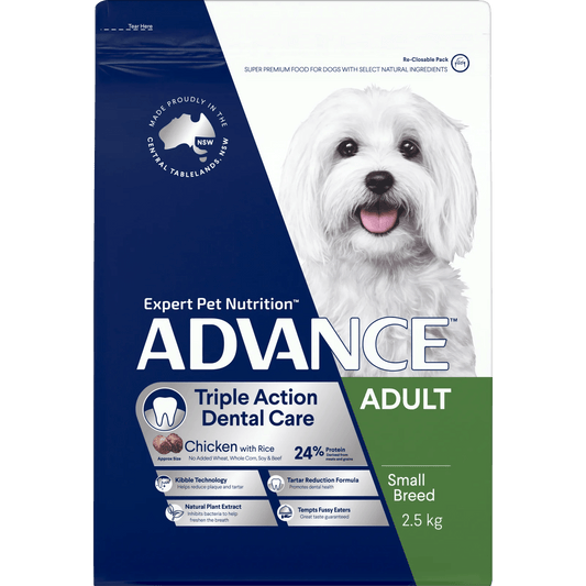 Advance|Dental Care Triple Action Small Breed Chicken with Rice Dry Dog Food|Cradle Coast Pet & Aquarium