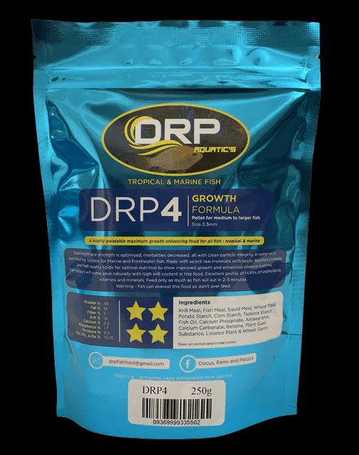 drp 4 fish food - growth formula - cradle coast pet & aquarium