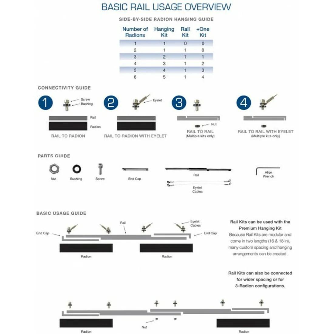 ecotech marine +one long rail kit - cradle coast pet & aquarium