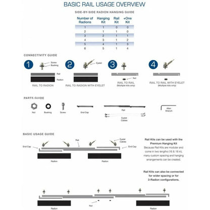 EcoTech Marine +One Long Rail Kit - Cradle Coast Pet & Aquarium