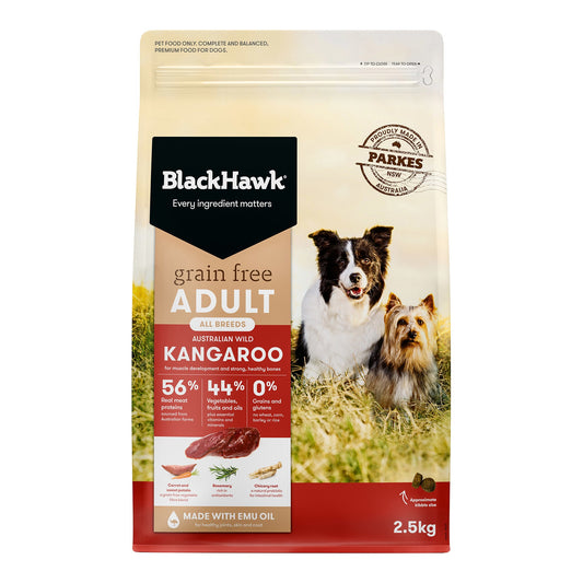 Black Hawk|Grain Free Kangaroo Adult Dry Dog Food|Cradle Coast Pet & Aquarium