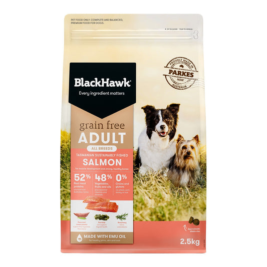 Black Hawk|Grain Free Tasmanian Salmon Adult Dry Dog Food|Cradle Coast Pet & Aquarium