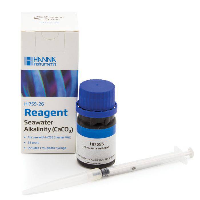 hanna instruments alkalinity reagent (25 tests) - hi755-26 - cradle coast pet & aquarium