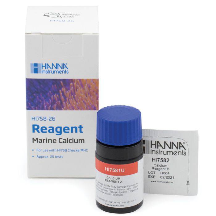 hanna instruments marine calcium reagent (25 tests) - hi758-26 - cradle coast pet & aquarium