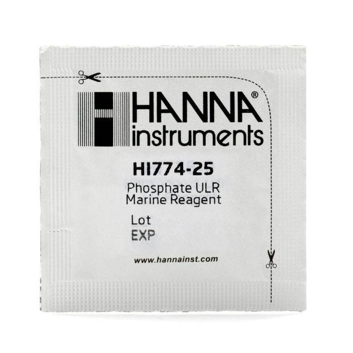 hanna instruments marine ultra low-range phosphate reagent (25 tests) - hi774-25 - cradle coast pet & aquarium