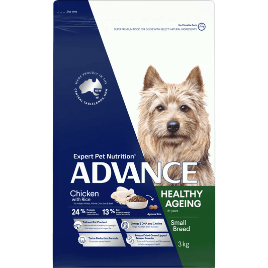 Advance|Healthy Ageing Small Breed Chicken with Rice Dry Dog Food|Cradle Coast Pet & Aquarium